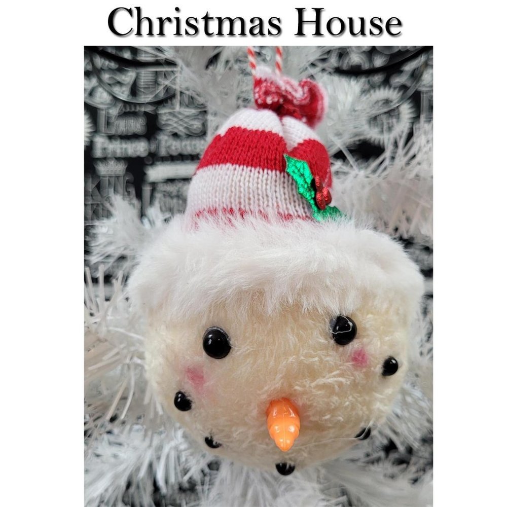 Christmas House Snowman Christmas Ornament NWT